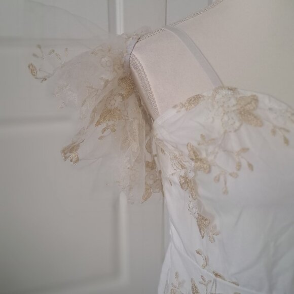 IWEMEK Spaghetti Strap Floral Lace Party Dress Medium NWT - Picture 4 of 15